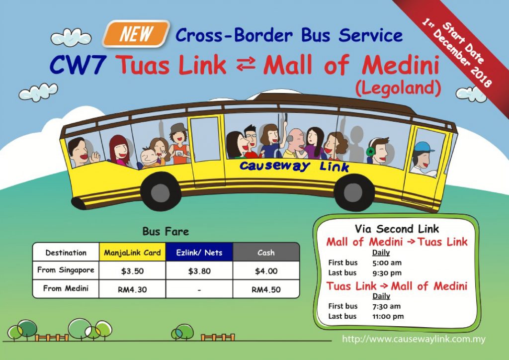 New Cross-border Bus Service CW7 From Tuas Link