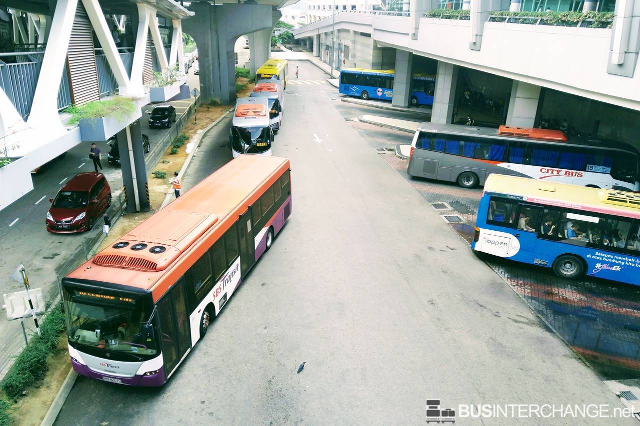 Zon Timur bus services will continue to operate from existing JB Sentral Terminal.